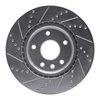 E-Line Drilled & Slotted Silver Brake Rotor, Fits Select Fits Multiple Makes/Models, Position: Front Right - image 4