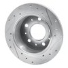 E-Line Drilled & Slotted Silver Brake Rotor, 2014-2021 Mopar, Position: Rear Left - image 3