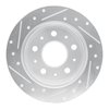 E-Line Drilled & Slotted Silver Brake Rotor, 2014-2021 Mopar, Position: Rear Right - image 4