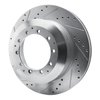 E-Line Drilled & Slotted Silver Brake Rotor, 2005-2021 Fits Multiple Makes/Models, Position: Front & Rear Left - image 2