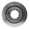 E-Line Drilled & Slotted Silver Brake Rotor, 2005-2021 Fits Multiple Makes/Models, Position: Front & Rear Left - image 3