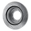 E-Line Drilled & Slotted Silver Brake Rotor, 2005-2021 Fits Multiple Makes/Models, Position: Front & Rear Left - image 4