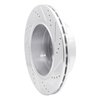 E-Line Drilled & Slotted Silver Brake Rotor, 2014-2021 Mopar, Position: Rear Left - image 2