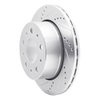 E-Line Drilled & Slotted Silver Brake Rotor, 2014-2021 Mopar, Position: Rear Left - image 4
