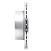 E-Line Drilled & Slotted Silver Brake Rotor, 2014-2021 Mopar, Position: Rear Right - image 1