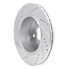 E-Line Drilled & Slotted Silver Brake Rotor, 2014-2021 Mopar, Position: Rear Right - image 2