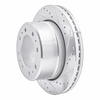 E-Line Drilled & Slotted Silver Brake Rotor, Fits Select Mopar, Position: Rear Right - image 1
