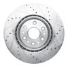 E-Line Drilled & Slotted Silver Brake Rotor, Fits Select Mopar, Position: Front Left - image 2