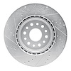 E-Line Drilled & Slotted Silver Brake Rotor, Fits Select Mopar, Position: Front Right - image 1