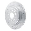 E-Line Drilled & Slotted Silver Brake Rotor, Fits Select Mopar, Position: Rear Left - image 2