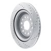 E-Line Drilled & Slotted Silver Brake Rotor, Fits Select Mopar, Position: Rear Left - image 4