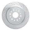 E-Line Drilled & Slotted Silver Brake Rotor, Fits Select Mopar, Position: Rear Right - image 1