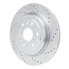 E-Line Drilled & Slotted Silver Brake Rotor, Fits Select Mopar, Position: Rear Right - image 2