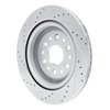 E-Line Drilled & Slotted Silver Brake Rotor, Fits Select Mopar, Position: Rear Right - image 4