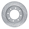 E-Line Drilled & Slotted Silver Brake Rotor, Fits Select Mopar, Position: Rear Left - image 1