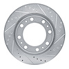E-Line Drilled & Slotted Silver Brake Rotor, Fits Select Mopar, Position: Rear Right - image 1