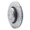E-Line Drilled & Slotted Silver Brake Rotor, Fits Select Mopar, Position: Front Left - image 2