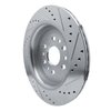 E-Line Drilled & Slotted Silver Brake Rotor, Fits Select Mopar, Position: Rear Left - image 4