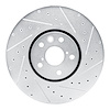 E-Line Drilled & Slotted Silver Brake Rotor, Fits Select Mopar, Position: Right Front - image 1