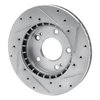 E-Line Drilled & Slotted Silver Brake Rotor, 1998-1998 Mopar, Position: Front Left - image 2