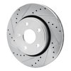 E-Line Drilled & Slotted Silver Brake Rotor, 2005-2010 Mopar, Position: Front Left - image 3