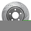 E-Line Drilled & Slotted Silver Brake Rotor, 2005-2010 Mopar, Position: Front Right - image 1