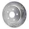 E-Line Drilled & Slotted Silver Brake Rotor, 2005-2010 Mopar, Position: Rear Right - image 2