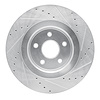 E-Line Drilled & Slotted Silver Brake Rotor, 2006-2010 Mopar, Position: Front Left - image 1