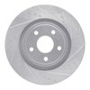 E-Line Drilled & Slotted Silver Brake Rotor, 2006-2010 Mopar, Position: Front Right - image 2