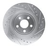 E-Line Drilled & Slotted Silver Brake Rotor, 2006-2010 Mopar, Position: Rear Left - image 4