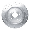 E-Line Drilled & Slotted Silver Brake Rotor, Fits Select Mopar, Position: Rear Right - image 1