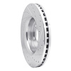 E-Line Drilled & Slotted Silver Brake Rotor, Fits Select Mopar, Position: Front Left - image 1