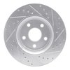 E-Line Drilled & Slotted Silver Brake Rotor, Fits Select Mopar, Position: Front Left - image 2