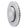E-Line Drilled & Slotted Silver Brake Rotor, Fits Select Mopar, Position: Front Left - image 4