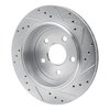 E-Line Drilled & Slotted Silver Brake Rotor, Fits Select Mopar, Position: Rear Left - image 3