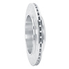E-Line Drilled & Slotted Silver Brake Rotor, Fits Select Mopar, Position: Rear Right - image 1