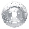 E-Line Drilled & Slotted Silver Brake Rotor, Fits Select Mopar, Position: Rear Right - image 3