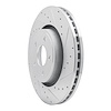 E-Line Drilled & Slotted Silver Brake Rotor, Fits Select Mopar, Position: Front Right - image 1