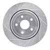 E-Line Drilled & Slotted Silver Brake Rotor, Fits Select Mopar, Position: Rear Left - image 4