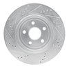 E-Line Drilled & Slotted Silver Brake Rotor, Fits Select Mopar, Position: Rear Right - image 4