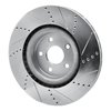 E-Line Drilled & Slotted Silver Brake Rotor, Fits Select Mopar, Position: Front Left - image 2