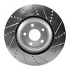 E-Line Drilled & Slotted Silver Brake Rotor, Fits Select Mopar, Position: Front Left - image 3