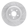 E-Line Drilled & Slotted Silver Brake Rotor, Fits Select Mopar, Position: Front Right - image 2