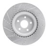 E-Line Drilled & Slotted Silver Brake Rotor, Fits Select Mopar, Position: Front Right - image 3