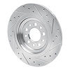 E-Line Drilled & Slotted Silver Brake Rotor, Fits Select Mopar, Position: Rear Left - image 1