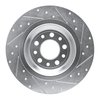 E-Line Drilled & Slotted Silver Brake Rotor, Fits Select Mopar, Position: Rear Left - image 3