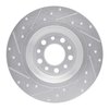 E-Line Drilled & Slotted Silver Brake Rotor, Fits Select Mopar, Position: Rear Right - image 2