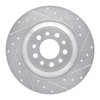 E-Line Drilled & Slotted Silver Brake Rotor, Fits Select Mopar, Position: Rear Right - image 3
