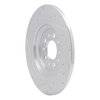 E-Line Drilled & Slotted Silver Brake Rotor, Fits Select Mopar, Position: Rear Right - image 4