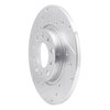 E-Line Drilled & Slotted Silver Brake Rotor, Fits Select Mopar, Position: Rear Left - image 3